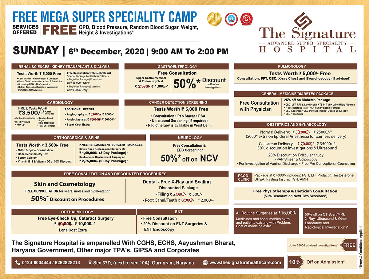 Free Mega Super Specialty Camp