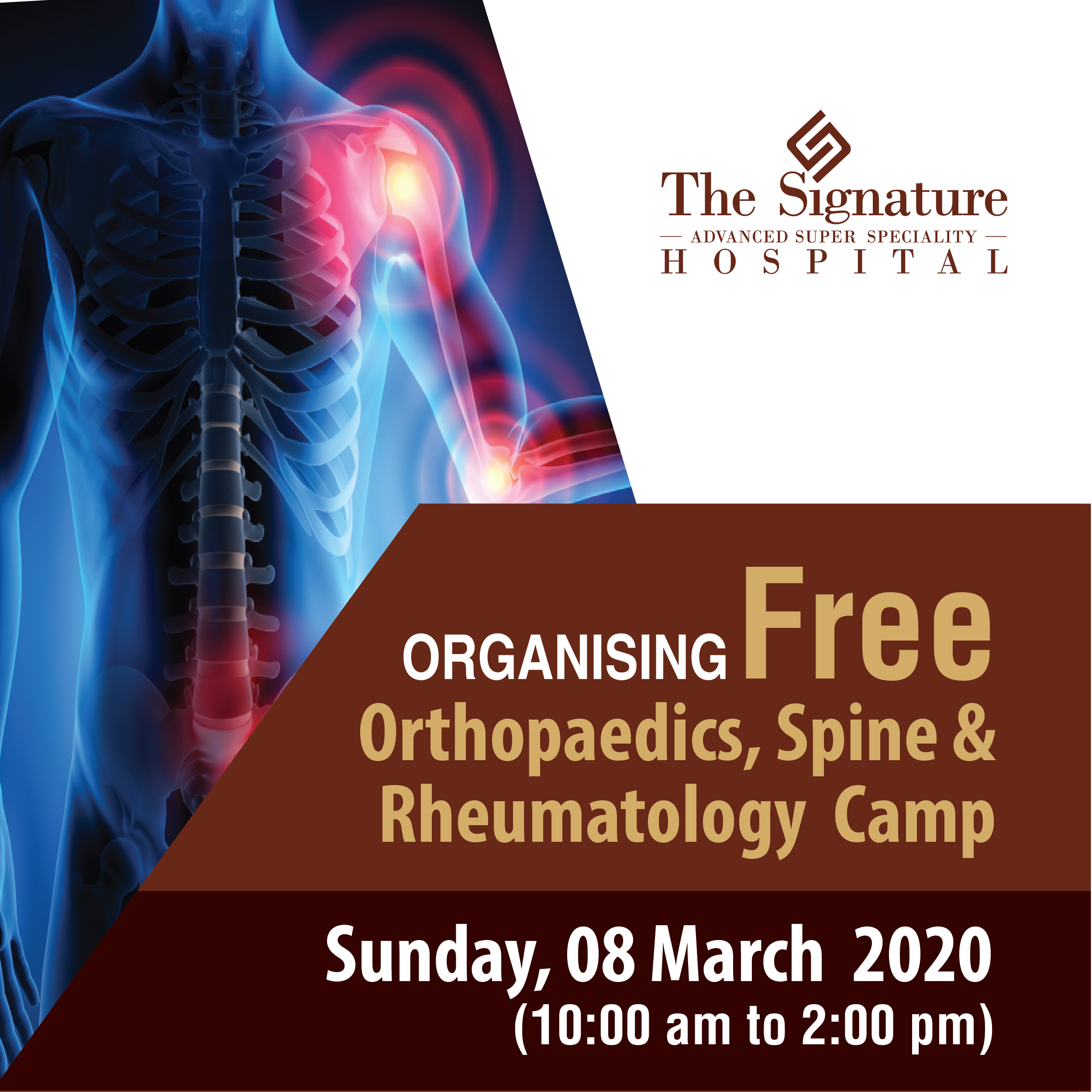Organising Free Orthopaedics, Spine & Rheumatology Camp
